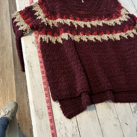 Free People Fair-isle Pullover Sweater Medium - Picture 6 of 7